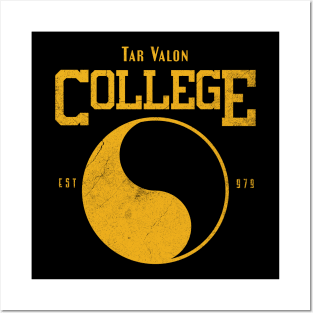 Tar Valon College Yellow Ajah Slogan and Symbol Posters and Art